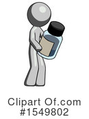 Gray Design Mascot Clipart #1549802 by Leo Blanchette