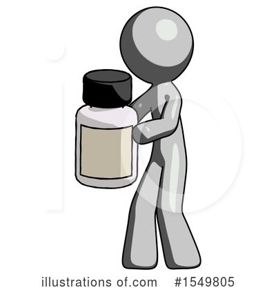 Royalty-Free (RF) Gray Design Mascot Clipart Illustration by Leo Blanchette - Stock Sample #1549805