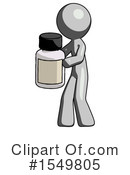 Gray Design Mascot Clipart #1549805 by Leo Blanchette
