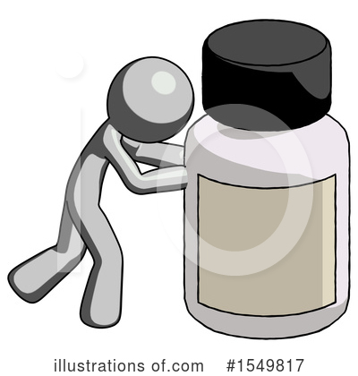 Royalty-Free (RF) Gray Design Mascot Clipart Illustration by Leo Blanchette - Stock Sample #1549817