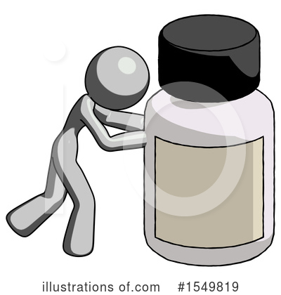 Royalty-Free (RF) Gray Design Mascot Clipart Illustration by Leo Blanchette - Stock Sample #1549819
