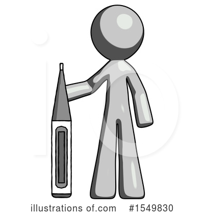Royalty-Free (RF) Gray Design Mascot Clipart Illustration by Leo Blanchette - Stock Sample #1549830