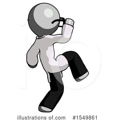 Royalty-Free (RF) Gray Design Mascot Clipart Illustration by Leo Blanchette - Stock Sample #1549861