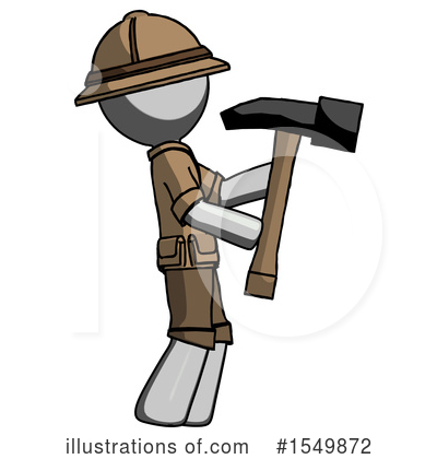 Royalty-Free (RF) Gray Design Mascot Clipart Illustration by Leo Blanchette - Stock Sample #1549872