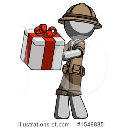Royalty-Free (RF) Gray Design Mascot Clipart Illustration by Leo Blanchette - Stock Sample #1549885