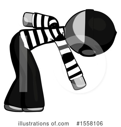 Royalty-Free (RF) Gray Design Mascot Clipart Illustration by Leo Blanchette - Stock Sample #1558106