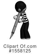 Gray Design Mascot Clipart #1558125 by Leo Blanchette