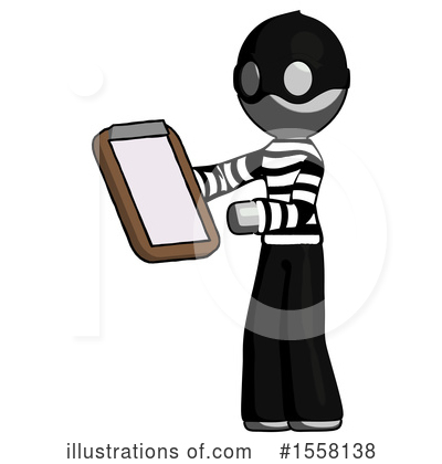 Royalty-Free (RF) Gray Design Mascot Clipart Illustration by Leo Blanchette - Stock Sample #1558138