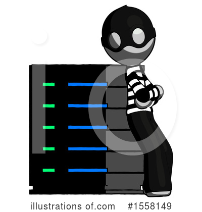 Royalty-Free (RF) Gray Design Mascot Clipart Illustration by Leo Blanchette - Stock Sample #1558149