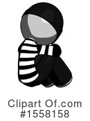 Gray Design Mascot Clipart #1558158 by Leo Blanchette