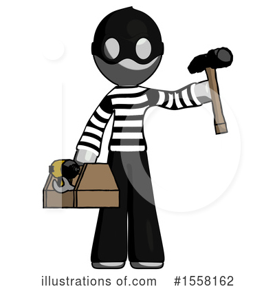 Royalty-Free (RF) Gray Design Mascot Clipart Illustration by Leo Blanchette - Stock Sample #1558162