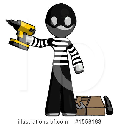 Royalty-Free (RF) Gray Design Mascot Clipart Illustration by Leo Blanchette - Stock Sample #1558163