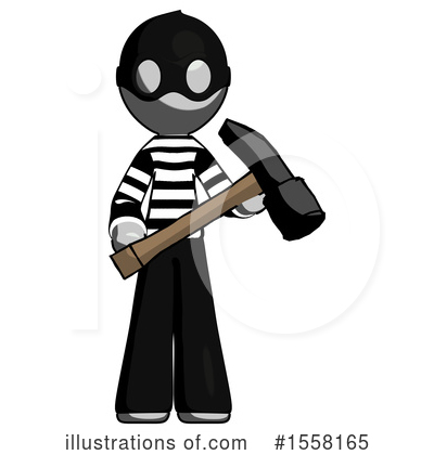 Royalty-Free (RF) Gray Design Mascot Clipart Illustration by Leo Blanchette - Stock Sample #1558165