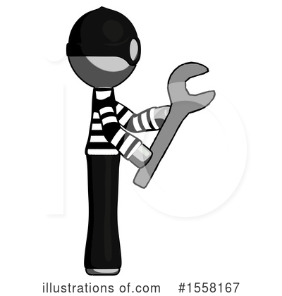 Royalty-Free (RF) Gray Design Mascot Clipart Illustration by Leo Blanchette - Stock Sample #1558167