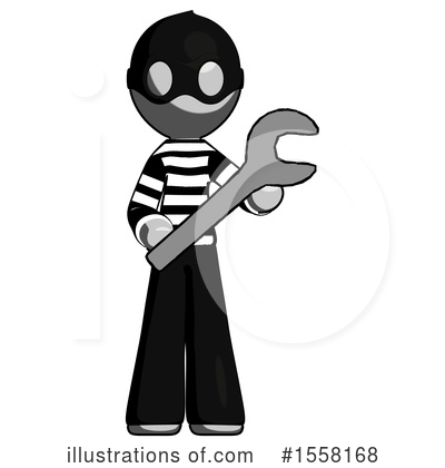 Royalty-Free (RF) Gray Design Mascot Clipart Illustration by Leo Blanchette - Stock Sample #1558168