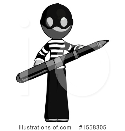 Royalty-Free (RF) Gray Design Mascot Clipart Illustration by Leo Blanchette - Stock Sample #1558305