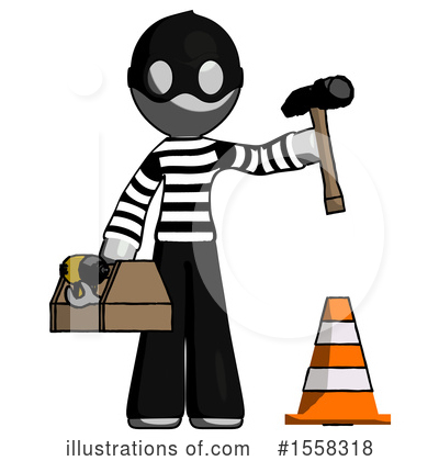 Royalty-Free (RF) Gray Design Mascot Clipart Illustration by Leo Blanchette - Stock Sample #1558318