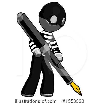 Royalty-Free (RF) Gray Design Mascot Clipart Illustration by Leo Blanchette - Stock Sample #1558330
