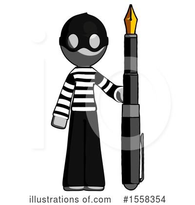 Royalty-Free (RF) Gray Design Mascot Clipart Illustration by Leo Blanchette - Stock Sample #1558354