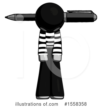 Royalty-Free (RF) Gray Design Mascot Clipart Illustration by Leo Blanchette - Stock Sample #1558358