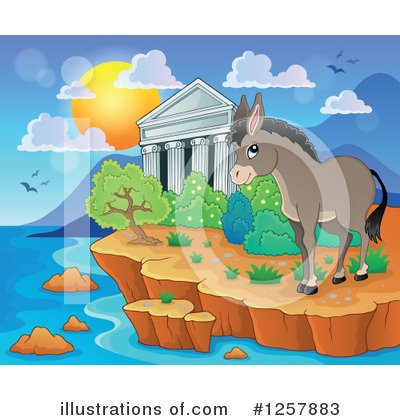 Donkey Clipart #1257883 by visekart