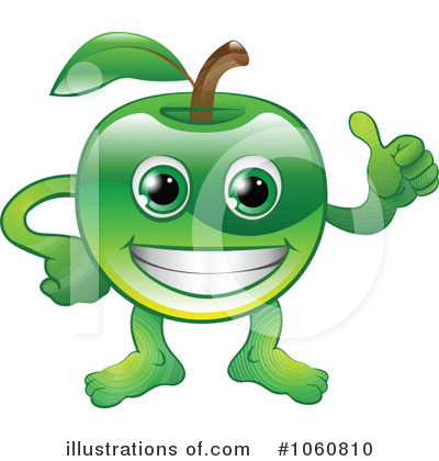Royalty-Free (RF) Green Apple Clipart Illustration by AtStockIllustration - Stock Sample #1060810