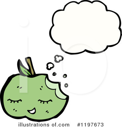 Royalty-Free (RF) Green Apple Clipart Illustration by lineartestpilot - Stock Sample #1197673