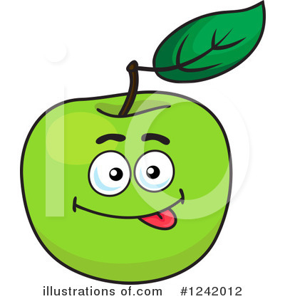Royalty-Free (RF) Green Apple Clipart Illustration by Vector Tradition SM - Stock Sample #1242012