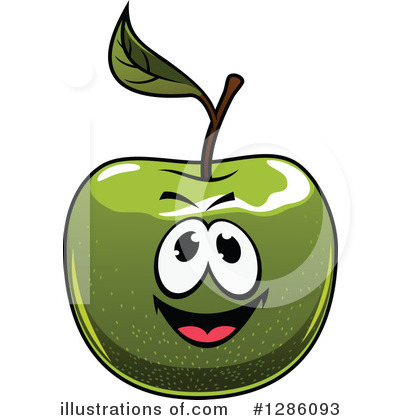 Royalty-Free (RF) Green Apple Clipart Illustration by Vector Tradition SM - Stock Sample #1286093