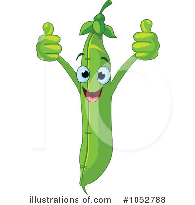 Royalty-Free (RF) Green Bean Clipart Illustration by Pushkin - Stock Sample #1052788