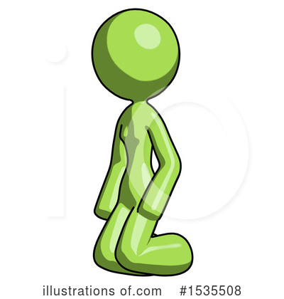 Royalty-Free (RF) Green Design Mascot Clipart Illustration by Leo Blanchette - Stock Sample #1535508
