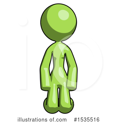 Royalty-Free (RF) Green Design Mascot Clipart Illustration by Leo Blanchette - Stock Sample #1535516
