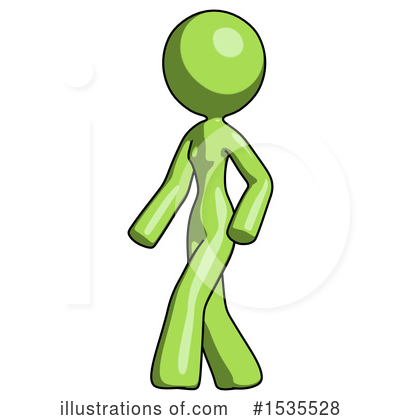 Royalty-Free (RF) Green Design Mascot Clipart Illustration by Leo Blanchette - Stock Sample #1535528