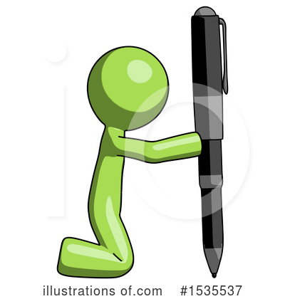 Royalty-Free (RF) Green Design Mascot Clipart Illustration by Leo Blanchette - Stock Sample #1535537