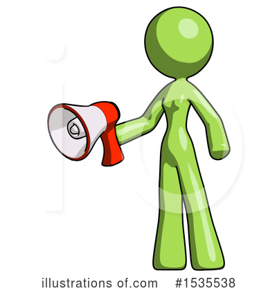 Royalty-Free (RF) Green Design Mascot Clipart Illustration by Leo Blanchette - Stock Sample #1535538