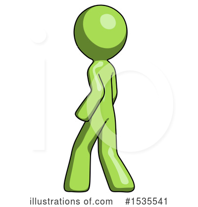 Royalty-Free (RF) Green Design Mascot Clipart Illustration by Leo Blanchette - Stock Sample #1535541