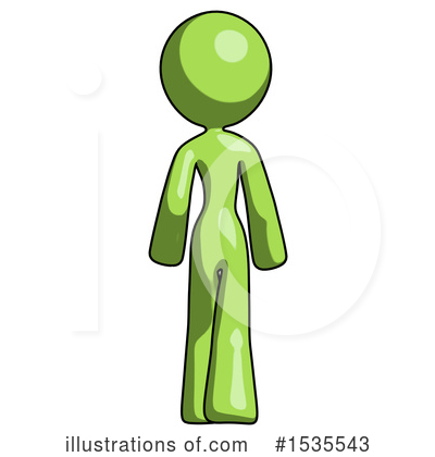 Royalty-Free (RF) Green Design Mascot Clipart Illustration by Leo Blanchette - Stock Sample #1535543