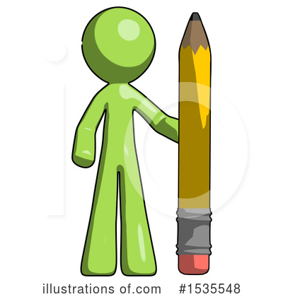 Royalty-Free (RF) Green Design Mascot Clipart Illustration by Leo Blanchette - Stock Sample #1535548