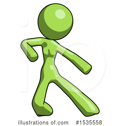 Royalty-Free (RF) Green Design Mascot Clipart Illustration by Leo Blanchette - Stock Sample #1535558