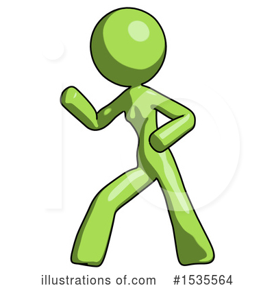 Royalty-Free (RF) Green Design Mascot Clipart Illustration by Leo Blanchette - Stock Sample #1535564