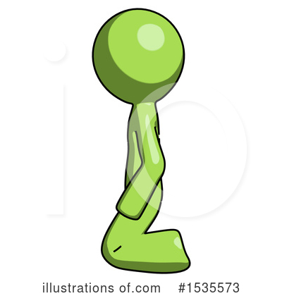 Royalty-Free (RF) Green Design Mascot Clipart Illustration by Leo Blanchette - Stock Sample #1535573