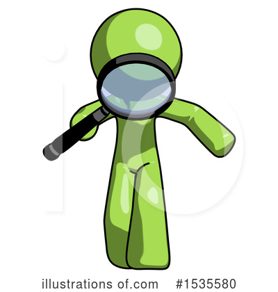 Royalty-Free (RF) Green Design Mascot Clipart Illustration by Leo Blanchette - Stock Sample #1535580