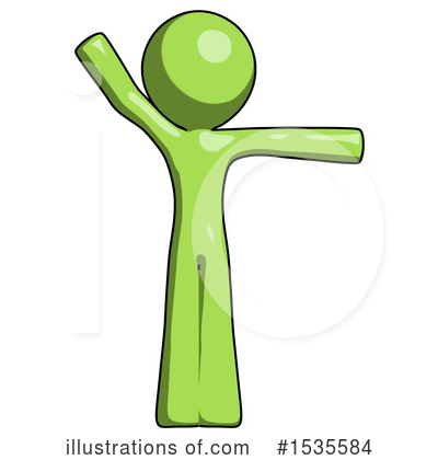Royalty-Free (RF) Green Design Mascot Clipart Illustration by Leo Blanchette - Stock Sample #1535584