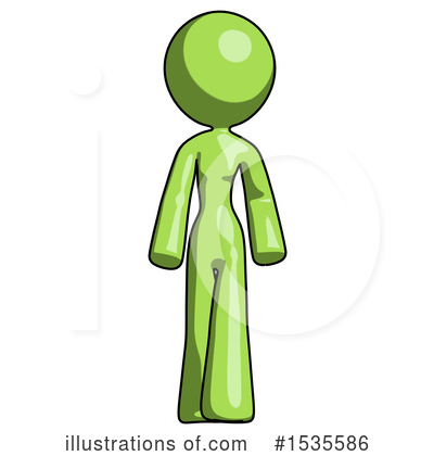Royalty-Free (RF) Green Design Mascot Clipart Illustration by Leo Blanchette - Stock Sample #1535586