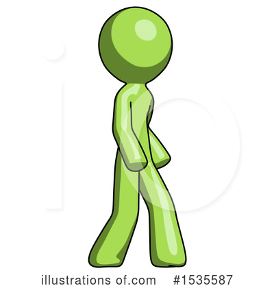 Royalty-Free (RF) Green Design Mascot Clipart Illustration by Leo Blanchette - Stock Sample #1535587