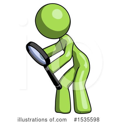 Royalty-Free (RF) Green Design Mascot Clipart Illustration by Leo Blanchette - Stock Sample #1535598