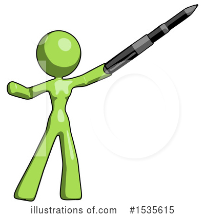Royalty-Free (RF) Green Design Mascot Clipart Illustration by Leo Blanchette - Stock Sample #1535615