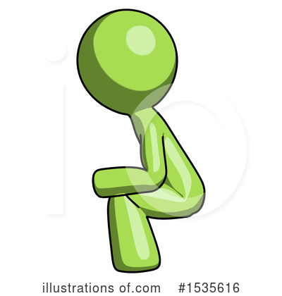 Royalty-Free (RF) Green Design Mascot Clipart Illustration by Leo Blanchette - Stock Sample #1535616