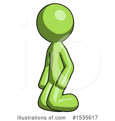 Royalty-Free (RF) Green Design Mascot Clipart Illustration by Leo Blanchette - Stock Sample #1535617