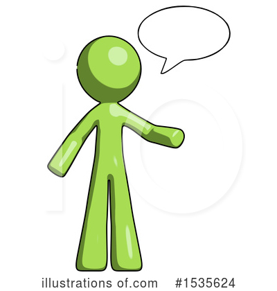 Royalty-Free (RF) Green Design Mascot Clipart Illustration by Leo Blanchette - Stock Sample #1535624